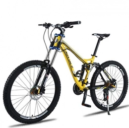 Tbagem-Yjr Fahrräder Tbagem-Yjr 26-Zoll-27-Gang Aluminiumlegierung Gebirgsfahrrad, Doppelaufhebung Mountainbike (Color : Yellow)
