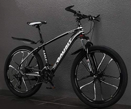 Tbagem-Yjr Fahrräder Tbagem-Yjr 26 Zoll Aluminium-Rahmen MTB Fahrrad Mountainbike for Erwachsene Stadt Straßenfahrrad (Color : Black White, Size : 27 Speed)
