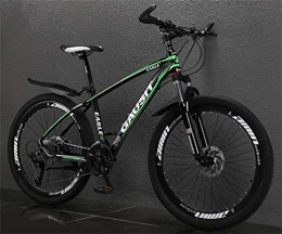 Tbagem-Yjr Fahrräder Tbagem-Yjr 26 Zoll Aluminium-Rahmen MTB Fahrrad, Mountainbike Off-Road Damping City Road-Fahrrad (Color : Dark Green, Size : 27 Speed)