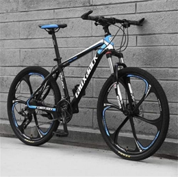 Tbagem-Yjr Fahrräder Tbagem-Yjr Adult Mountainbike 26-Zoll-Doppelscheibenbremse Offroad-Geschwindigkeit Fahrrad Männer Und Frauen (Color : Black Blue, Size : 24 Speed)
