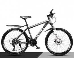 Tbagem-Yjr Fahrräder Tbagem-Yjr Dual Suspension Mountain Bikes, 26 Zoll Erwachsener High Carbon Stahl Variable Speed ​​Straße Fahrrad (Color : Black White, Size : 30 Speed)