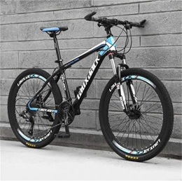 Tbagem-Yjr Fahrräder Tbagem-Yjr Erwachsene Männer Doppelaufhebung / Scheibenbremsen 26 Zoll Mountainbike, Sport Und Freizeit Fahrrad (Color : Black Blue, Size : 24 Speed)
