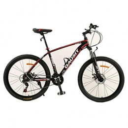 Tbagem-Yjr Fahrräder Tbagem-Yjr for Männer Mountain Bike, 17 Zoll Aluminiumlegierung Felddoppelscheibenbremse Stadt Straßenfahrrad (Color : Black red, Size : 30 Speed)