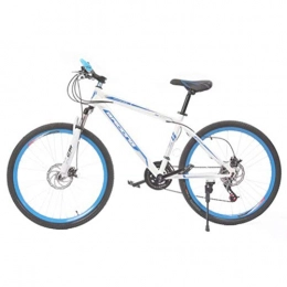 Tbagem-Yjr Fahrräder Tbagem-Yjr Mountainbike, 24 Zoll 21-Gang Doppelscheibenbremse Geschwindigkeit Fahrrad Sport Freizeit (Color : White Blue)