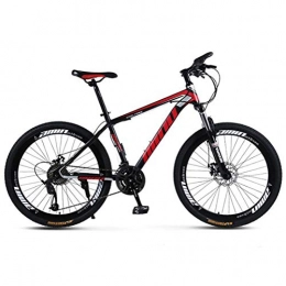 Tbagem-Yjr Mountainbike Tbagem-Yjr Mountainbike, 26 Zoll Doppel-Suspension Mountainbike City Road Fahrrad for Erwachsene (Color : Black red, Size : 27 Speed)