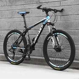 Tbagem-Yjr Fahrräder Tbagem-Yjr Mountainbike, 26-Zoll-Doppelaufhebung Sport Freizeit Stadt Straßenfahrrad (Color : Black Blue, Size : 30 Speed)