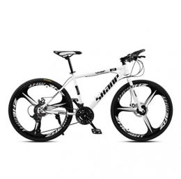 Tbagem-Yjr Fahrräder Tbagem-Yjr Offroad-Fahrrad, 26 Zoll City Mountain Bike 3 Schneidrad for Erwachsene (Color : White, Size : 24 Speed)