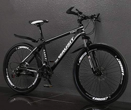 Tbagem-Yjr Fahrräder Tbagem-Yjr Unisex 26 Zoll Suspension Mountainbike, Pendler Stadt Hardtail Stadt Straßenfahrrad (Color : Black White, Size : 27 Speed)
