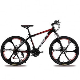 Tbagem-Yjr Fahrräder Tbagem-Yjr Unisex Mountain Bikes, 24-Zoll-Rad Stadtstraße Fahrrad Radfahren Mens MTB Mit Variabler Geschwindigkeit (Color : Black red, Size : 27 Speed)