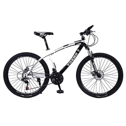 TBNB Mountainbike TBNB 24 / 26 Zoll Herren- und Damen-Mountainbikes, Outdoor-Sport-Radsport-Rennrad für Erwachsene mit Doppelscheibenbremsen, Federgabel, 21-30 Gänge (Schwarz 26 Zoll / 30 Gänge)