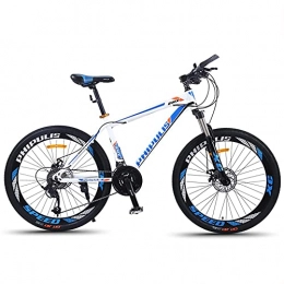 TBNB Mountainbike TBNB 24 / 26 Zoll Mountainbike für Erwachsene Männer Frauen, Outdoor-Radfahren Rennrad, 21-30 Gänge, Doppelscheibenbremsen, Federgabel (Blau 26 Zoll / 24 Gänge)