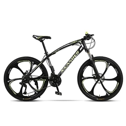 TBNB Mountainbike TBNB Erwachsene Herren Mountainbike 24 / 26 Zoll, Vollfederung 24-30 Speed ​​Offroad Rennrad, Citybike mit Doppelscheibenbremsen für Damen (Grün 26 Zoll / 30 Speed)