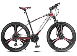 THENAGD Mountainbike THENAGD Erwachsene Variable Geschwindigkeit Langlauf Mountainbike, Ultraleichte Tragbare Aluminiumlegierung Studentenfahrrad für MäNner Und Frauen 24inches Topwith Three-knifewheel-blackandred