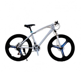 THENAGD Mountainbike THENAGD Mountainbike 21 24 27, Scheibenbremse Mit Variabler Drehzahl 26 Zoll Gepolstertes Einschienenrad für SchüLer Und Studenten 24speed Topmatch(threecutterwheels) White