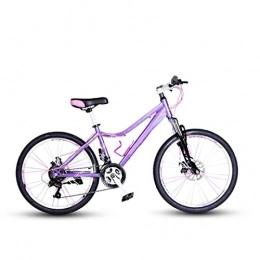 THENAGD Mountainbike THENAGD Mountainbike, Frauen Variable Geschwindigkeit Erwachsene 24 Zoll Off-Road Dual Disc Bremse DäMpfung Licht Fahrrad FüR MäNnliche Studenten 21speed Zijinjuan24-inchstandard-purple