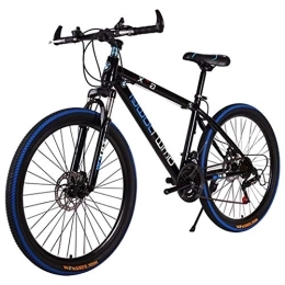 TRGCJGH Mountainbike TRGCJGH Mountainbike 26 Zoll All-Terrain City Bikes Hard Tail 27-Gang Student Outdoor Radfahren Doppelscheibenbremse Schwarz / Weiß Rennrad, Black