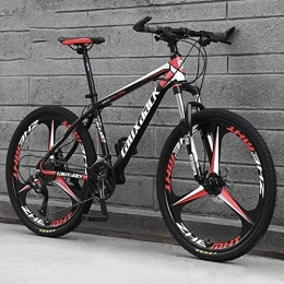 TRGCJGH Mountainbike TRGCJGH Mountainbike 26 Zoll Mountainbike Aus Kohlenstoffstahl Mit Variabler Geschwindigkeit 21 / 24 / 27 / 30 Speed ​​Bicycle Full Suspension MTB Riding, A-21speed