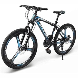 UYHF Mountainbike UYHF 24 Zoll Mountainbike für Herren Damen Erwachsene, 21 / 24 / 27 Speed ​​Road Offroad City MTB Fahrräder, Federgabel Dual Scheibenbremsen Blue- 27 Speed