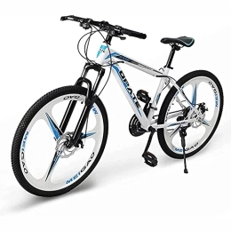 UYHF Mountainbike UYHF 24 Zoll Mountainbike Für Herren Damen Erwachsene, 21 / 24 / 27 Speed Road Offroad City MTB Fahrräder, Federgabel Dual Scheibenbremsen White- 27 Speed