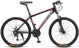 UYHF Fahrräder UYHF 26 Zoll Laufräder Mountainbike 24 Speed Dual Suspension MTB Mit Stoßdämpfender Vordergabel Für Weg, Trail & Berge red-24 Speed