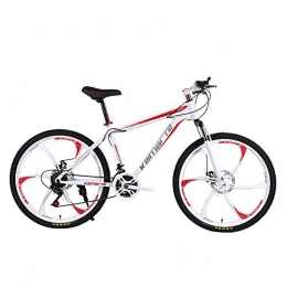 VANYA Mountainbike VANYA Erwachsene Mountain Bike 24" 26" Dual Scheibenbremse 27-Gang-Stoßdämpfung Variable Speed ​​Off-Road-Fahrrad, Rot, 26inches