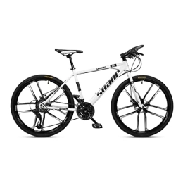 VIIPOO Mountainbike VIIPOO Mountainbike Verdickte Rohrwand aus Kohlenstoffstahl Vollgefedertes 24 / 26 Zoll Unisex-Erwachsenenfahrrad Doppelscheibenbremsen Mountainbike, B-10 Spoke-27 Speed