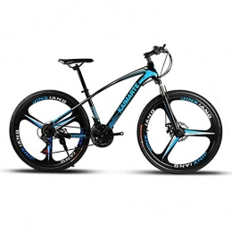 WEHOLY Mountainbike WEHOLY Fahrrad-Mountainbike, 26-Zoll-DREI-Messer-Rad Unisex-Doppelrad-Mountainbike-Scheibenbremsen aus kohlenstoffhaltigem Stahl, blau, 27-Gang