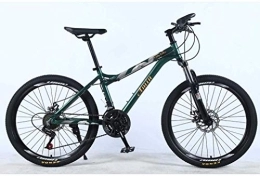 Aoyo Mountainbike Weiblich Off-road Studenten Shifting Erwachsene Fahrrad, Scheibenbremse Rennrad, 24In 21-Gang Mountainbike for Erwachsene, leichte Aluminium-Legierung Formatfüllend (Color : Green 4)