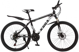 WJJH Mountainbike WJJH Mountainbike für Männer Land Rover 26 Zoll mit 21-Gang-Doppelscheibenbremsen SUSPESION Reise Camping Fahrrad, Schwarz