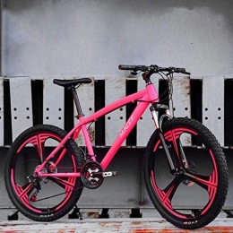 WJJH Mountainbike WJJH Mountainbikes Mountain Bike für Männer 26inch Carbon Steel Mountainbike 21-Gang-Fahrrad Full Suspension MTB, Rosa