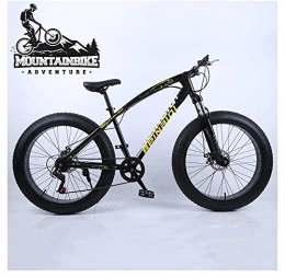 Wttfc Mountainbike Wttfc Hardtail MTB 26 Zoll für Herren Damen, Erwachsenen Mountainbike mit Gabelfederung und Scheibenbremsen, Fette Reifen Fahrräder Rahmen aus Kohlenstoffstahl, Grün, 21 Speed