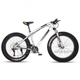 XHJZ Mountainbike XHJZ Mountain Bikes, 24-Zoll-Fat Tire Hardtail Mountainbike, Doppelaufhebung-Rahmen und Federgabel Gelände Mountainbike, 21 / 24 / 27speed, Spoke, G, 24 Speed