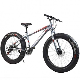 XIAOFEI Mountainbike XIAOFEI 26 Zoll Mountainbike / Variable Geschwindigkeit 4, 0 Reifen Aluminiumlegierung Verdickte Felge Schneemobil 7-Gang, Geeignet für Erwachsene Fat Man Woman, Weiß