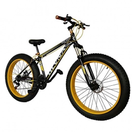 XIAOFEI Mountainbike XIAOFEI Fat Bike 26 Rad Größe und Männer Geschlecht Fett Fahrrad von Snow Bike, Mode MTB 21-Gang Vollfederung Stahl Doppelscheibe Bremse Mountainbike MTB Fahrrad, A2