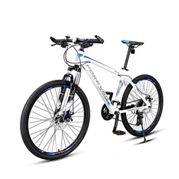 XRQ Mountainbike XRQ 24 26 27, 5-Zoll-27-Gang Mountainbike für Erwachsene, Shift / Federgabeln / Dual Disc Brake Mountainbike männliche und weibliche Studenten Fahrrad Geländewagen, Weiß, 27.5IN