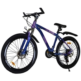 YANGSANJIN Mountainbike YANGSANJIN Mountainbike, MTB für Erwachsene mit verstellbarem Sitz, 26-Zoll-Doppelscheibenbremse, Rahmen aus kohlenstoffhaltigem Stahl, 21-Gang-Speichenrad