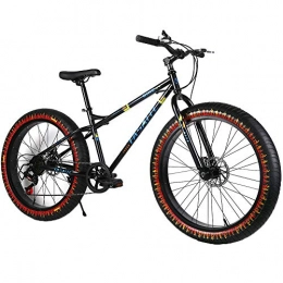 YOUSR Fahrräder YOUSR Herren Mountainbike Fat Bike Mountainbikes 27 / 30Geschwindigkeit Unisex Black 26 inch 24 Speed
