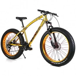 YOUSR Fahrräder YOUSR Mountainbike 21"Rahmen Herrenfahrrad Aluminiumlegierung Rahmen fr Mnner und Frauen Gold 26 inch 24 Speed