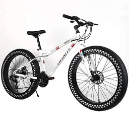 YOUSR Fahrräder YOUSR Mountainbikes Vorder- und Hinterrad Scheibenbremse Mountainbikes Leichte Unisex White 26 inch 7 Speed