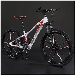 ZJ.KNIFE Mountainbike ZJ.KNIFE Mountainbike Aus Magnesiumlegierung, 2023 Neues Fahrrad, Outdoor-Sportfahrrad Mit Variabler Geschwindigkeit, Mountainbike Für Erwachsene Studenten, D3 White, 24''27 Speed