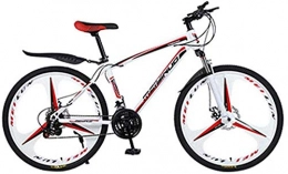 ZXL Mountainbike ZXL Mountainbikes, Mountainbike 21 Geschwindigkeit 26 Zoll Vollfederung Mtb Doppelscheibenbremse Fahrräder Stärkerer Rahmen Scheibenbremse Sport Im Freien-Rot Weiß, Rot-Weiss