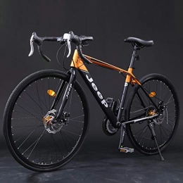 AP.DISHU 27 Geschwindigkeit Unisex Rennrder Leichter Rahmen Aus Aluminiumlegierung 26 Zoll Doppelscheibenbremse Pendlerfahrrad Erwachsene City Utility Bike,Orange