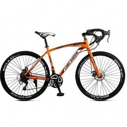 FXMJ Rennräder FXMJ Carbon Rennrad, Vollgefedertes Road 700C Rad, 21-Gang Scheibenbremsen, Rennrad Für Männer Und Frauen, Orange