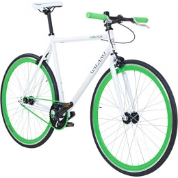 Galano  Galano 700C 28 Zoll Fixie Singlespeed Bike Blade 5 Farben zur Auswahl, Rahmengrösse:56 cm, Farbe:Weiss / grün