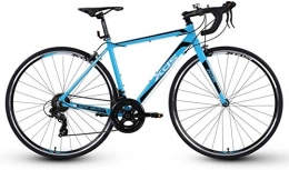 IMBM Fahrräder IMBM 14 Speed ​​Rennrad, Männer Alurahmen Stadt Dienstprogramm Fahrrad, Scheibenbremsen Rennrad, ideal for die Straße oder Schmutz Trail Touring, Blau, Farbe: Blau (Color : Blue)