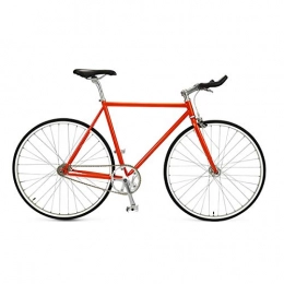 Kuqiqi Rennräder KUQIQI Fahrrad, Straenrennrad, Dead Fly mnnlich Stadt Pendler Fahrrad, Erwachsener Student Light Bike, hohe Qualitt (Color : Orange)