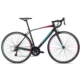 Orbea Rennräder ORBEA Unisex Fahrrad Avant H50 49 Rennrad, 18 Gang, 44, 0 cm, 28", Schwarz Türkis, J10149H