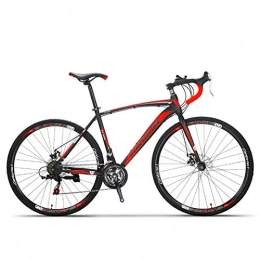 peipei Fahrräder peipei Kohlenstoffstahl Rennrad 700C Rennrad mnnliche und weibliche Studenten Straenrennen Erwachsene 21 / 27 Speedbike-Schwarz rot F_Spain_21