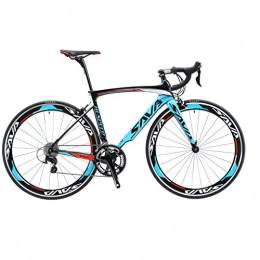 SAVA Rennräder SAVADECK Warwind5.0 Carbon Rennrad 700C Vollcarbon Rahmen Rennräder mit Shimano 105 R7000 22-Fach Kettenschaltung Ultraleichtes Kohlefaser Fahrrad (Blau, 50cm)