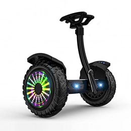 DUTUI Scooter DUTUI 10-Inch Smart Self-Balancing Electric Scooter with LED Lights, Powerful And Portable Manual Controllable Telescopic Rod, Black